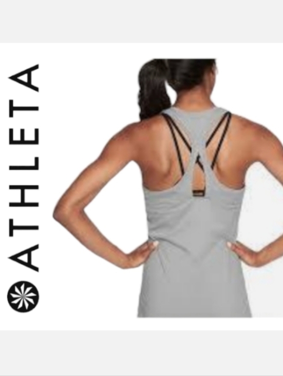 Athleta Tops - Athleta Limitless Keyhole Tank in Gray Heather Sz M